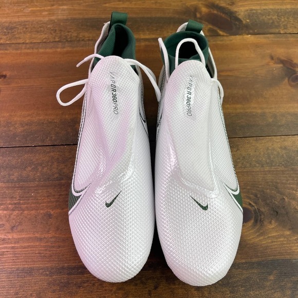 Nike Vapor Edge Pro 360 P Football Cleats White Green Men\'s 13 CV6345-103 Tulane main image 5